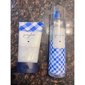 Gingham Bath&Body Works Body Spray& Whipped Sugar Scrub Lot